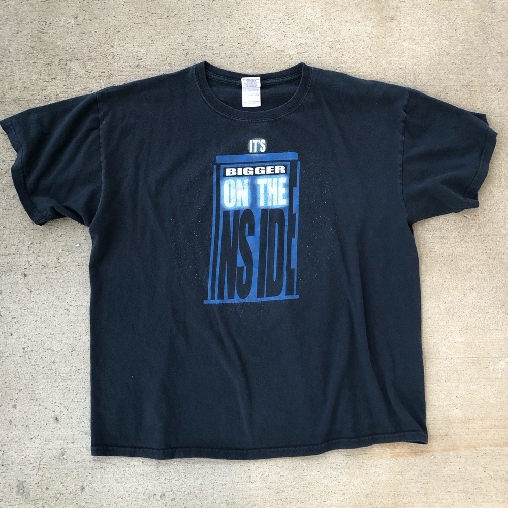 Doctor who black graphic t shirt